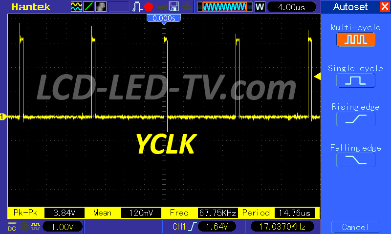 YCLK PULSE AUO TCON