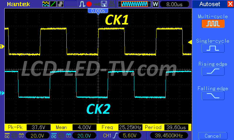 CK1 CK2 pulse ST3151A07-1-XC-3 T-con Board