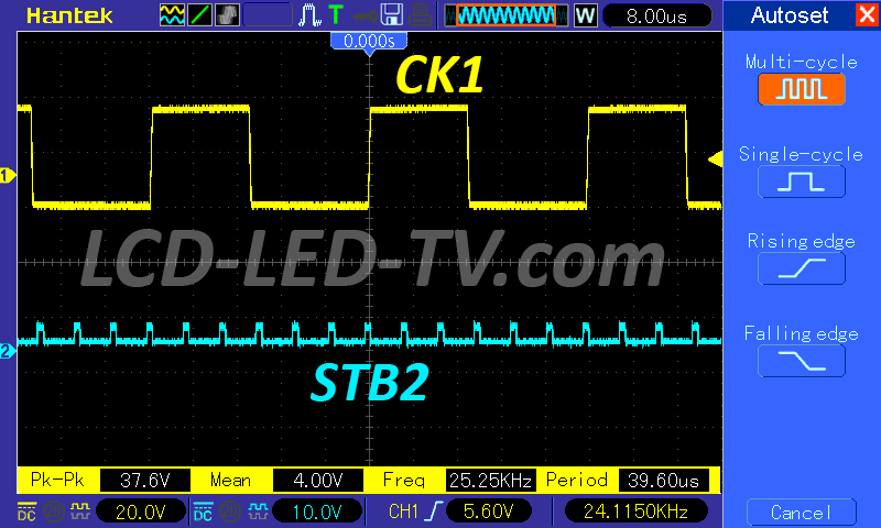 CK1 STB2 pulse ST3151A07-1-XC-3 T-con Board