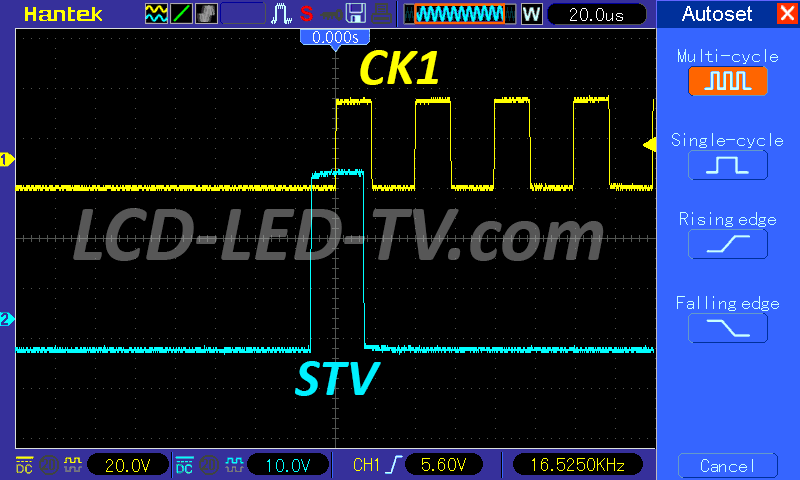CK1 STV pulse ST3151A07-1-XC-3 T-con Board