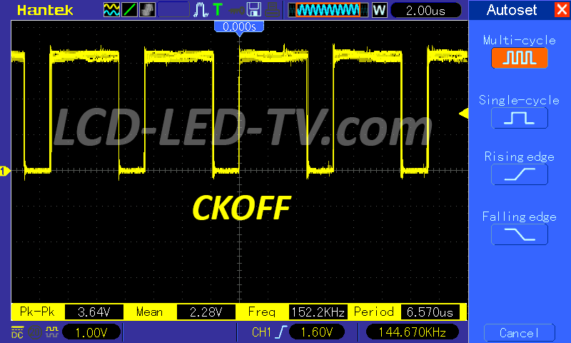CKOFF pulse ST3151A07-1-XC-3 T-con Board